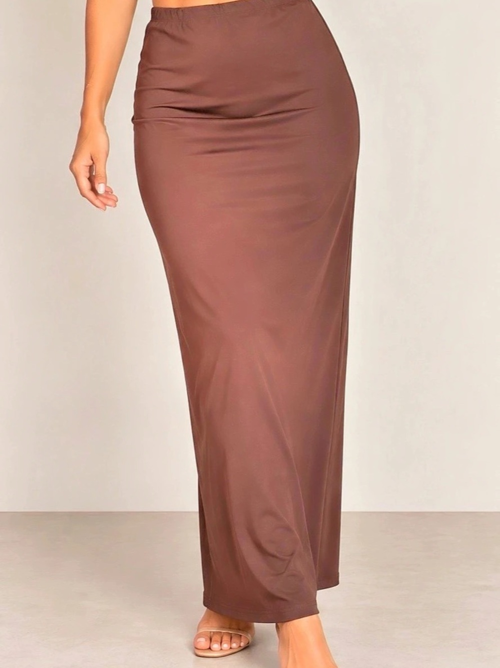 Fashion Nova Maxi Skirt in Brown Size Medium NWT